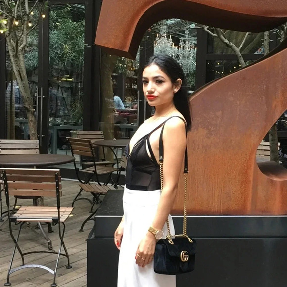 Lace with velvet details Bodysuit  SizeXS - Picture 6 of 10